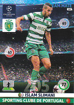 Islam Slimani Sporting CP 2014/15 Panini Champions League #249